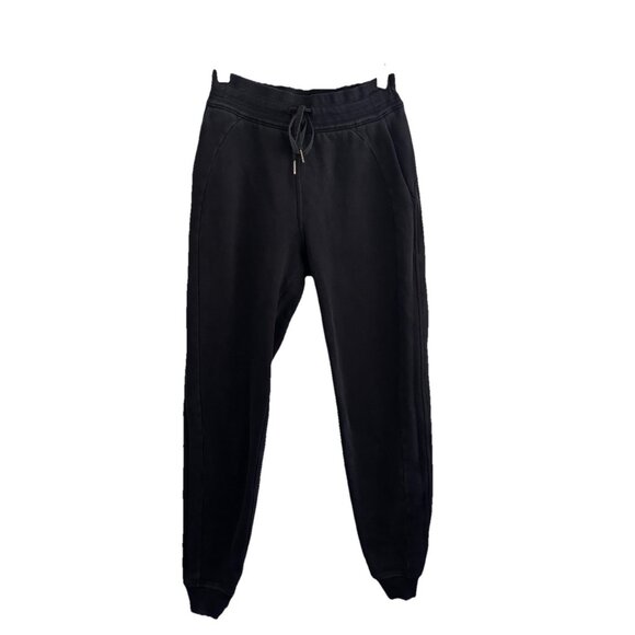 Lululemon High Rise Black Women Joggers Size 4 Heavyweight - Picture 1 of 12